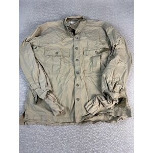 Atlantic Rancher Jacket Mens XL Beige DryHandle Cotton Waterproof Field Canvas